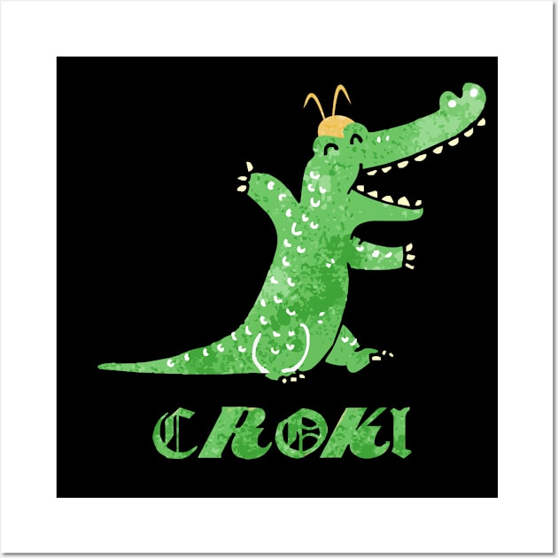 croki lokialigator or lokigator Wall Art by senpaistore101